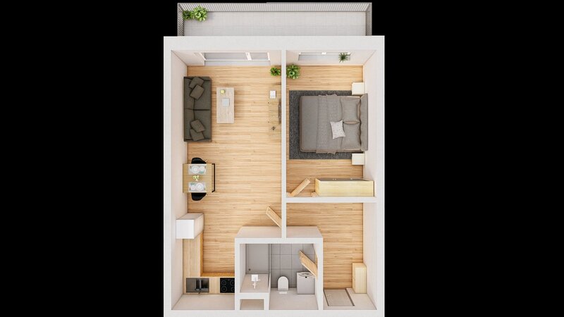 Prodej 2+kk 56 m2 + balkón 9 m2