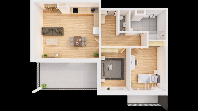 Prodej 3+kk 93 m2 + terasa 20 m2 + balkón 5 m2