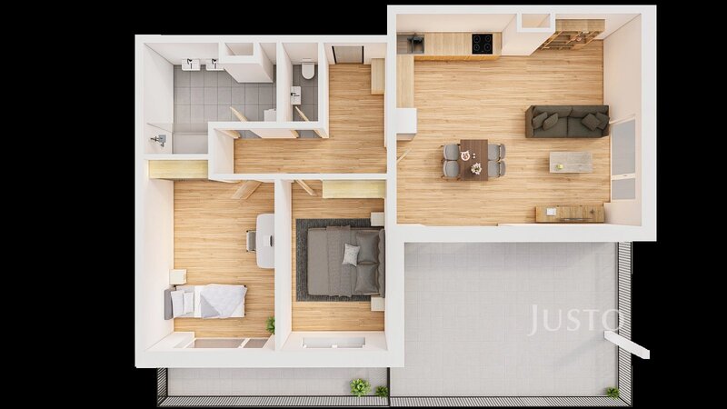 Prodej 3+kk 93 m2 + terasa 31 m2 + balkón 10 m2