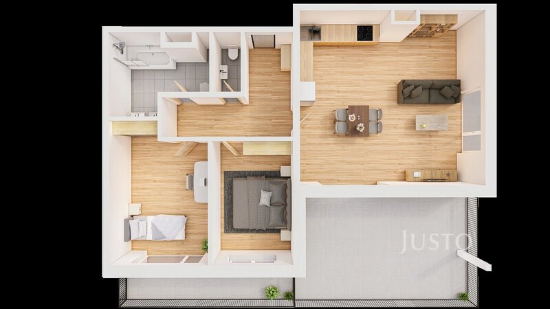 Prodej 3+kk 96 m2 + terasa 28 m2 + balkón 10 m2