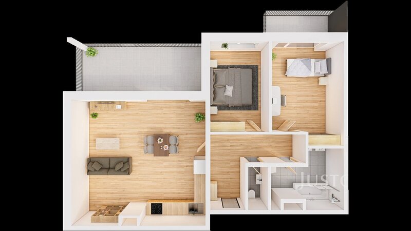Prodej 3+kk 96 m2 + terasa 17 m2 + balkón 5 m2