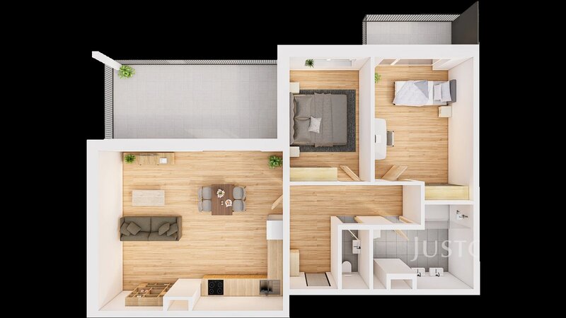 Prodej 3+kk 93 m2 + terasa 20 m2 + balkón 5 m2